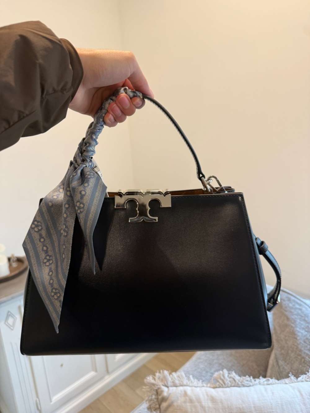 Tory Burch Navy Eleanor Satchel